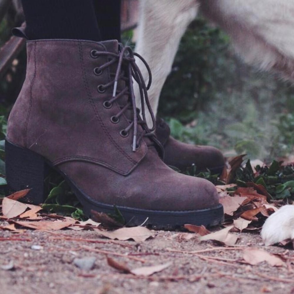 Brown booties